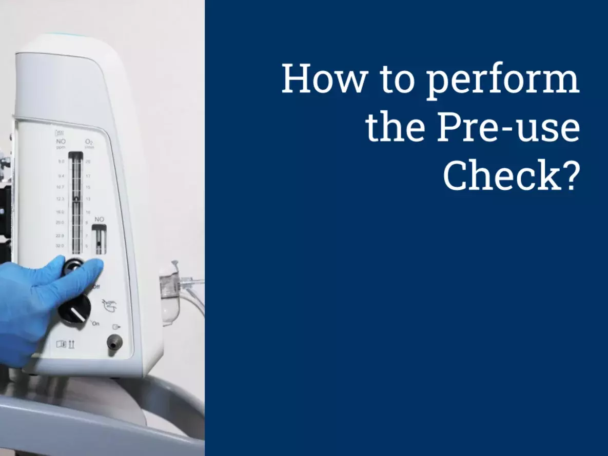 How to perform the Pre-Use check?